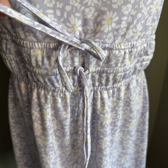 Hollister Floral Spaghetti Strap Babydoll Romper Lilac Purple Size M Outdoor Y2K - Picture 3 of 16